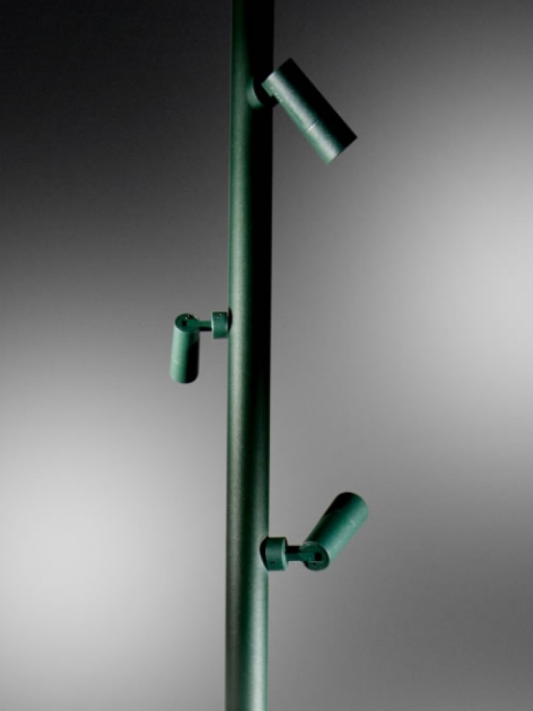 Flower pole mounted